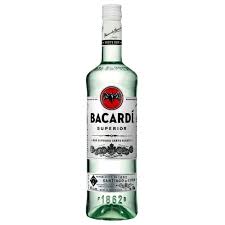 Bacardi Superior Rum 750 Glass 